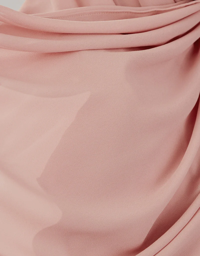 Chiffon Shawl - Shades of Dark Pink - Image 10