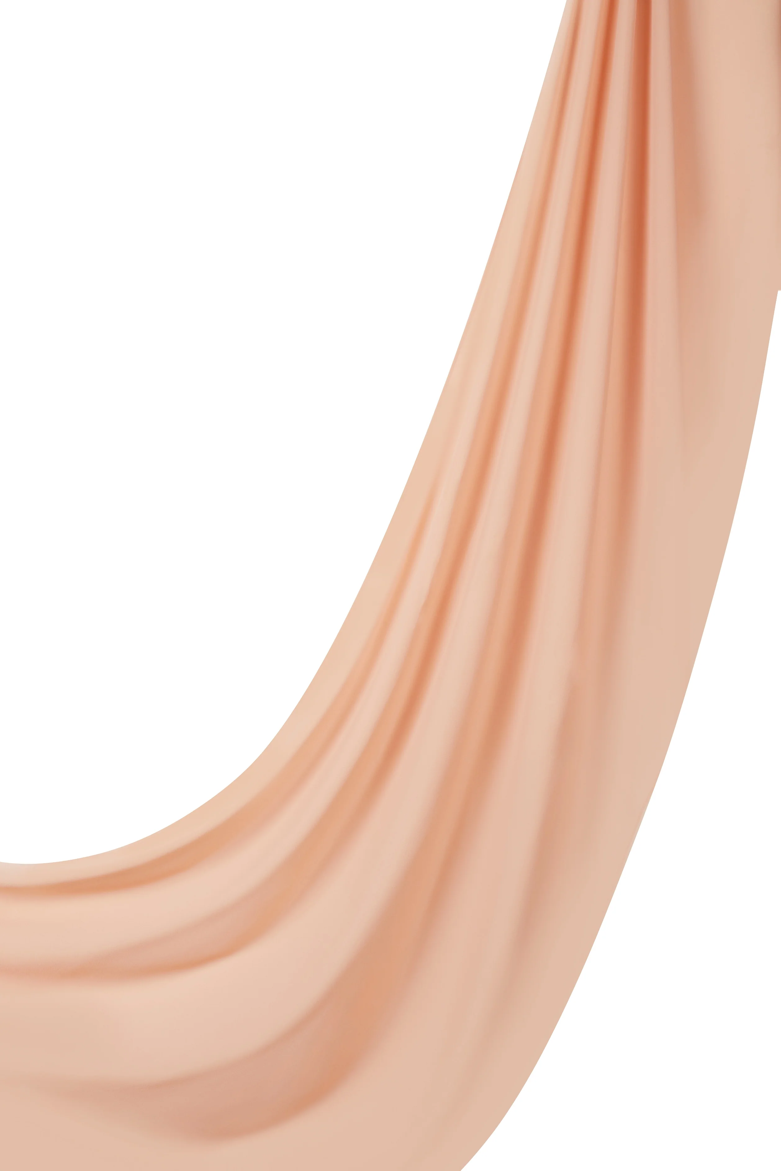 Chiffon Shawl - Shades of Peach-Orange - Image 6