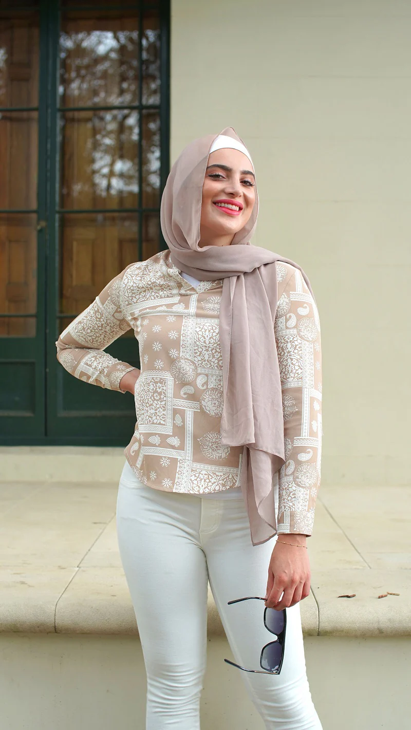 Chiffon V Blouse - Image 16