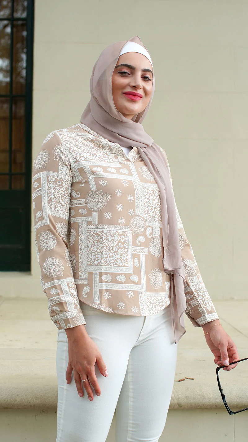 Chiffon V Blouse - Image 17