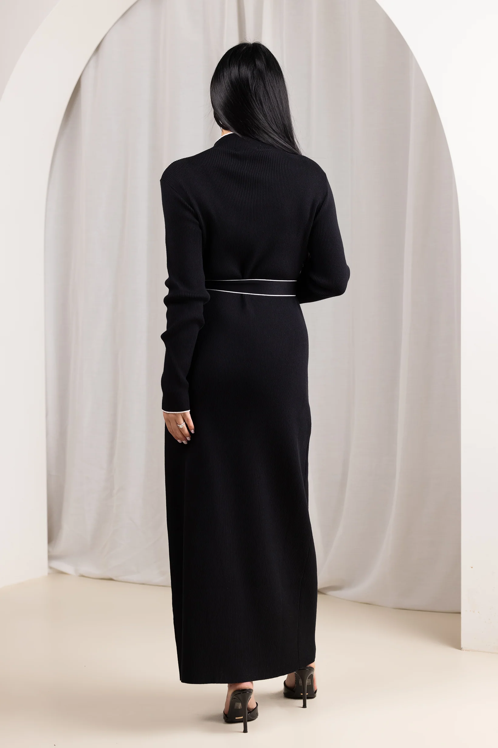 Claudelle Piping Knit Dress - Image 12