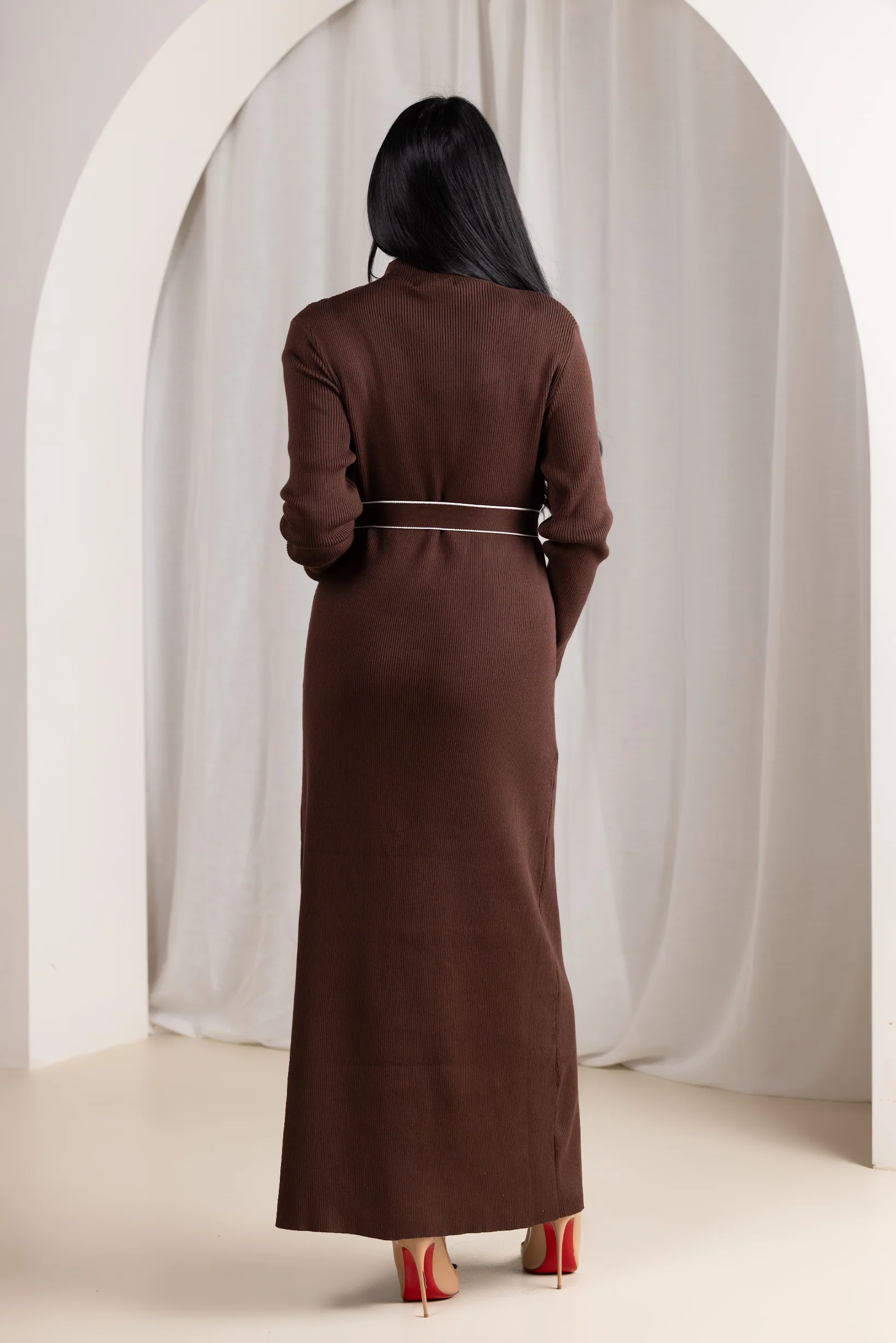 Claudelle Piping Knit Dress - Image 8