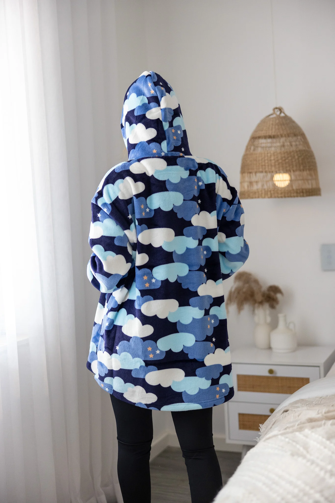 Colour Block Clouds Kids Blanket Jumper - Image 3