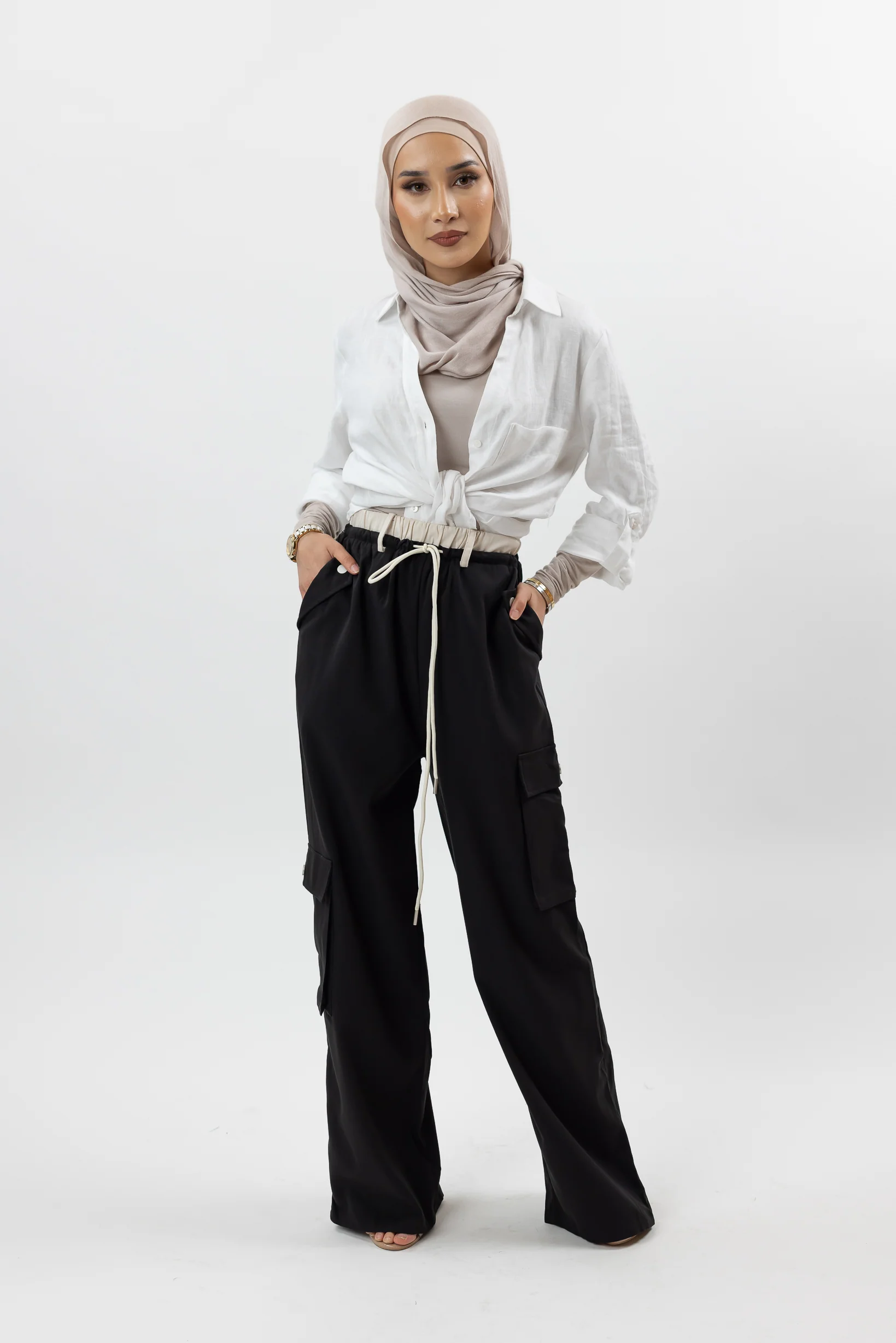 Contrast Combat Pants - Image 6
