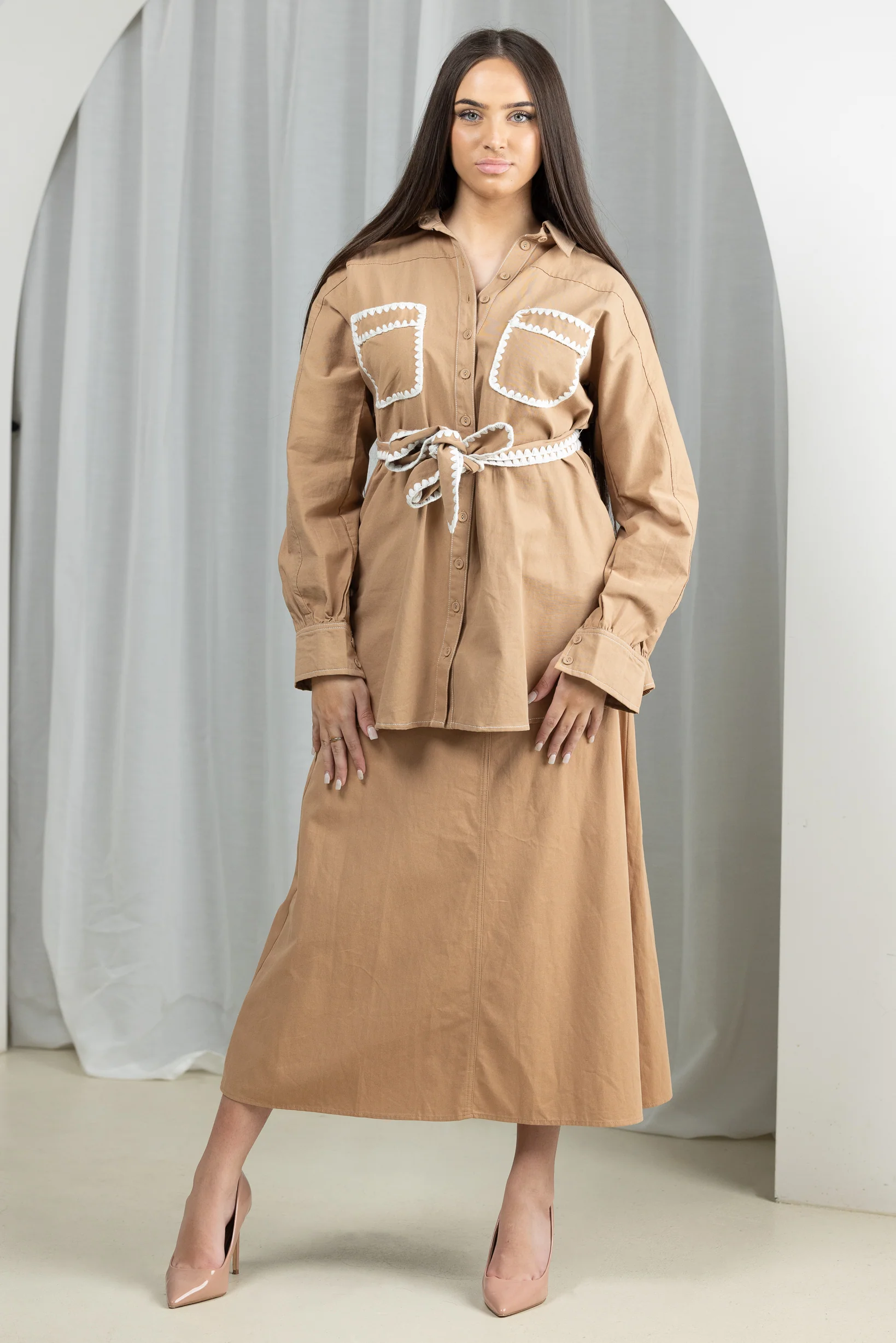 Cora Fray Waist Skirt - Image 2