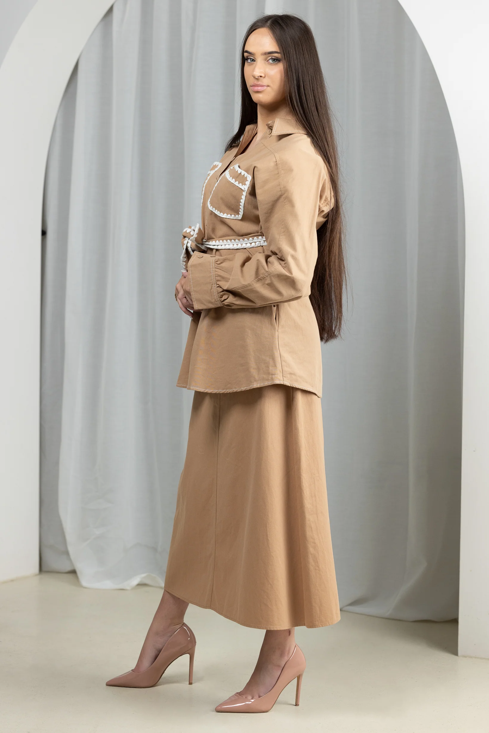 Cora Fray Waist Skirt - Image 3