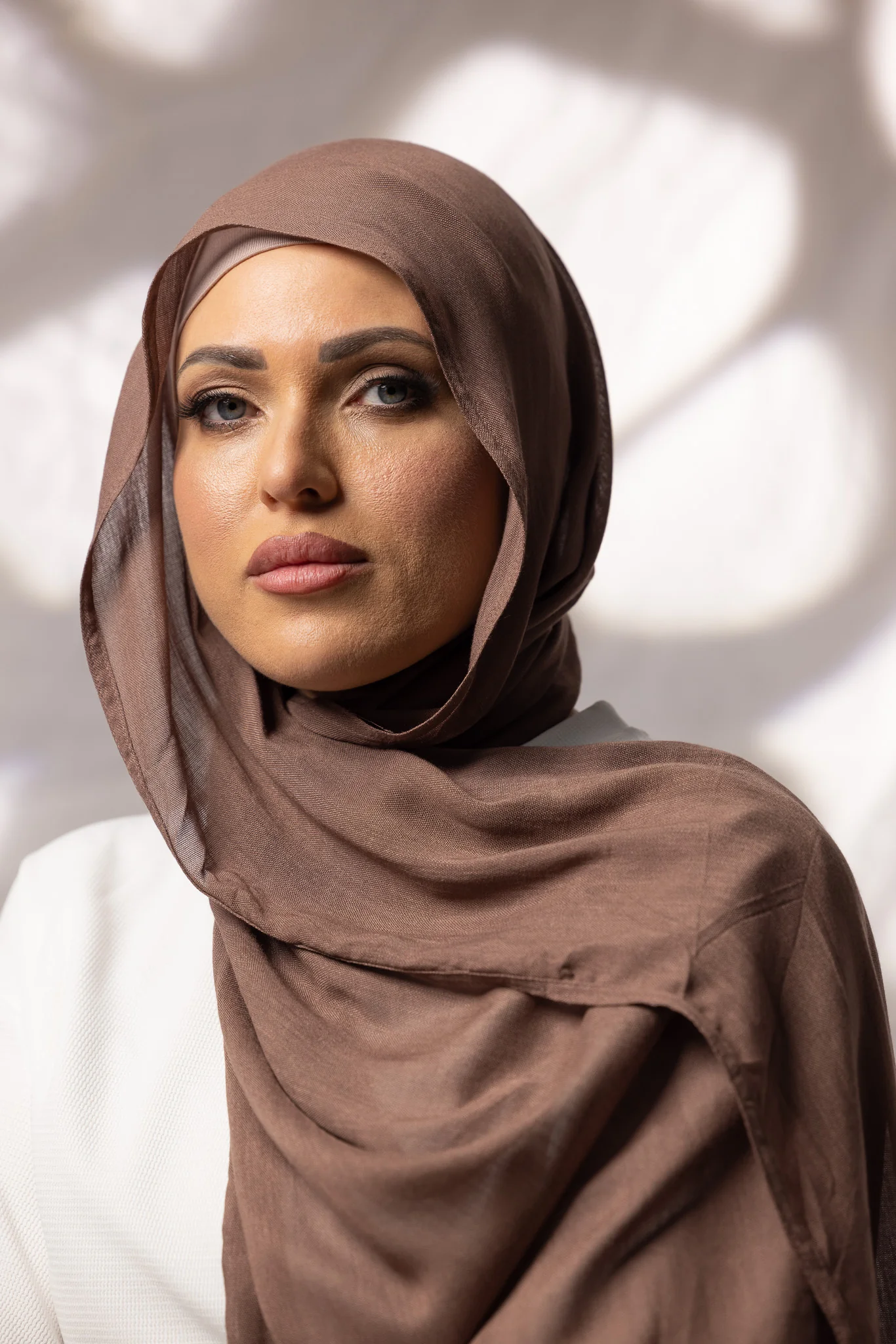 Cotton Modal Shawls - Dark Brown - Image 11