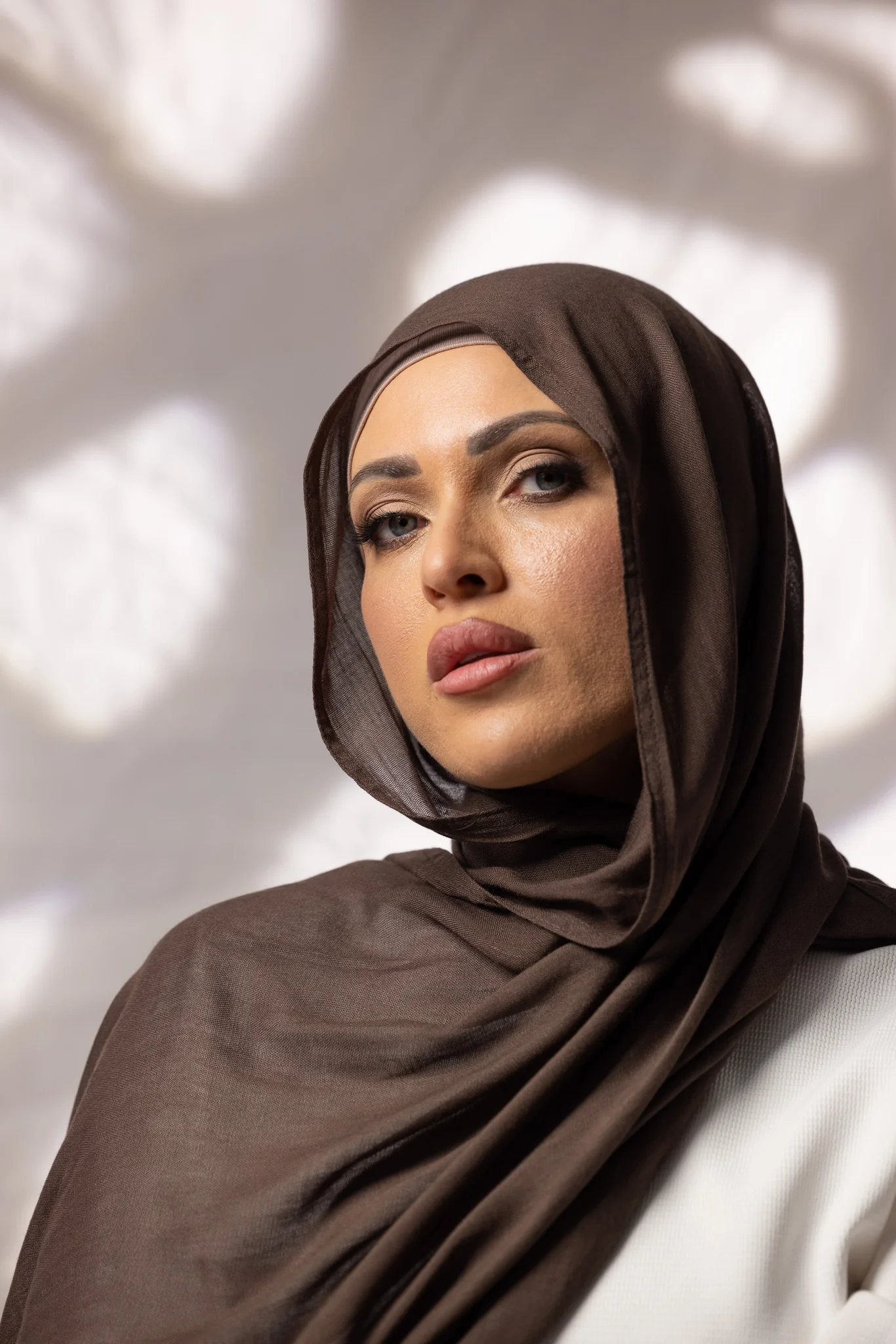 Cotton Modal Shawls - Dark Brown - Image 25