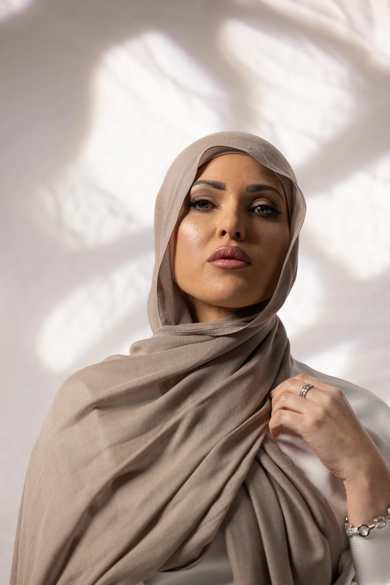 Cotton Modal Shawls - Shades of Dark Nude - Image 5