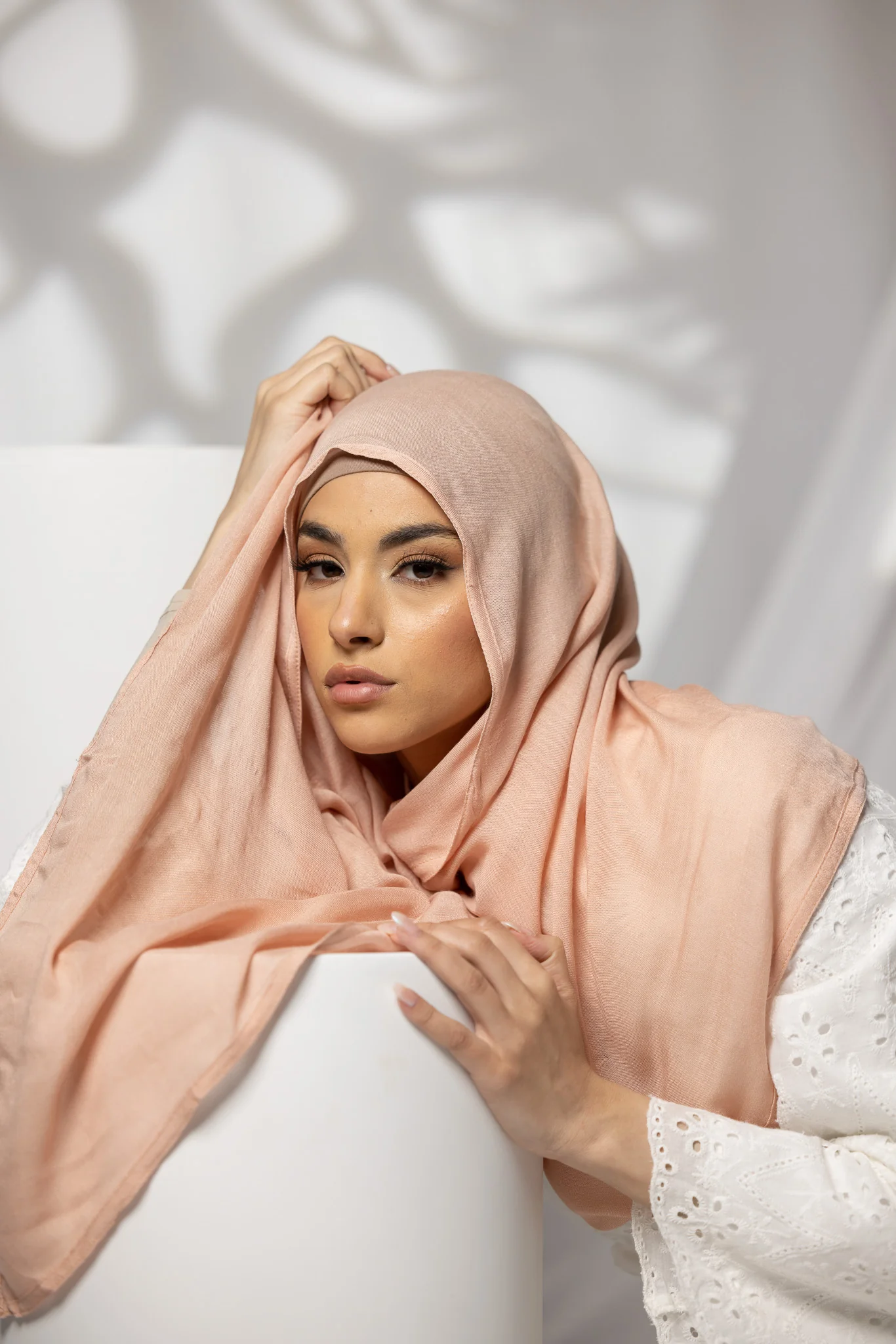 Cotton Modal Shawls - Shades of Light Nude - Image 14
