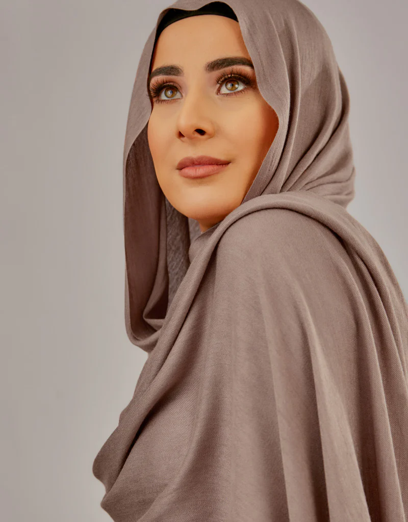 Cotton Tassel Twisted Shawl - Shades of Dark Nude - Image 8