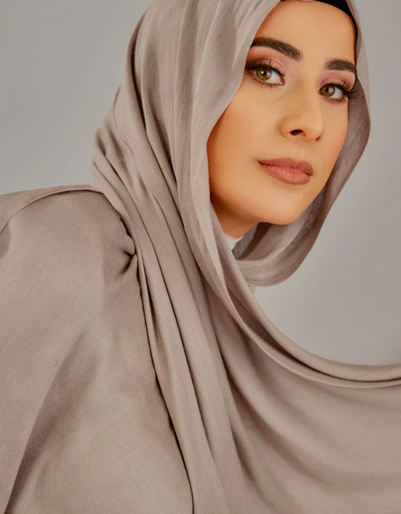 Cotton Tassel Twisted Shawl - Shades of Grey - Image 7