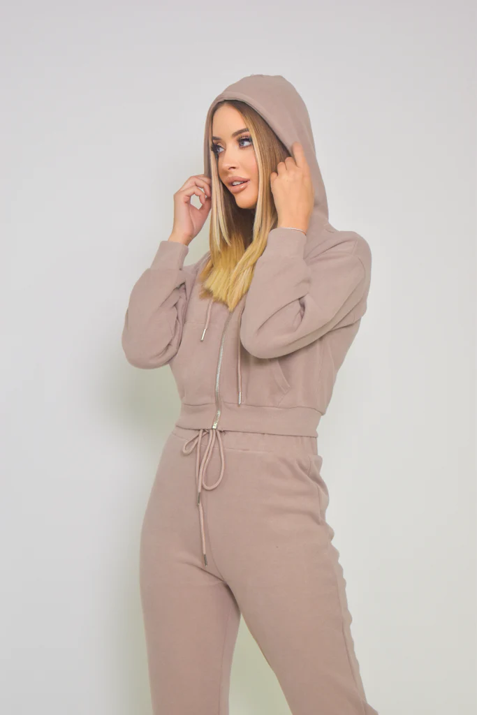 Crop Zip Hoodie