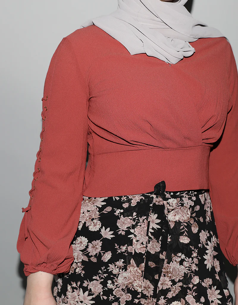 Cross Over Cropped Top - Image 3