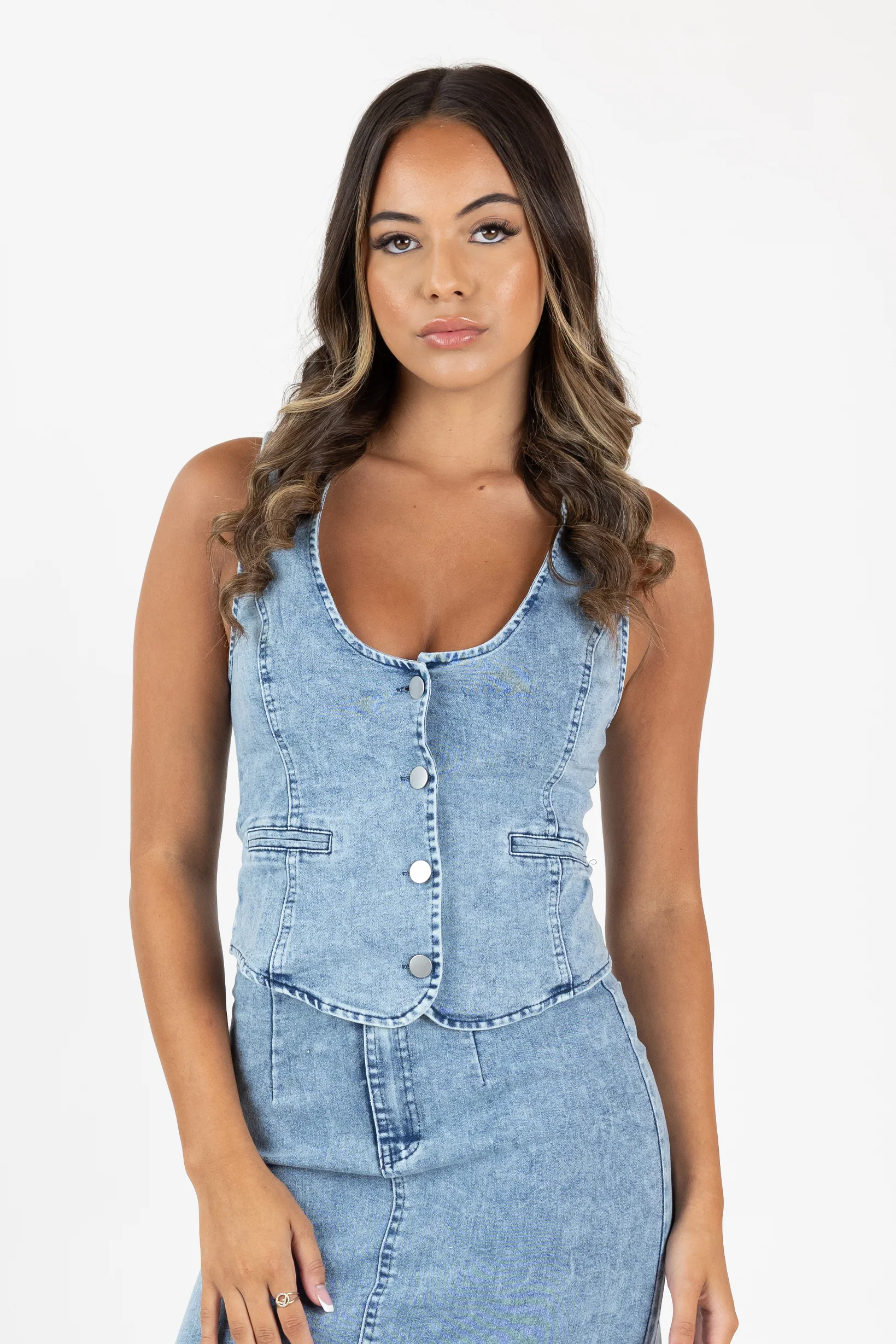 Denae Denim Vest - Image 5
