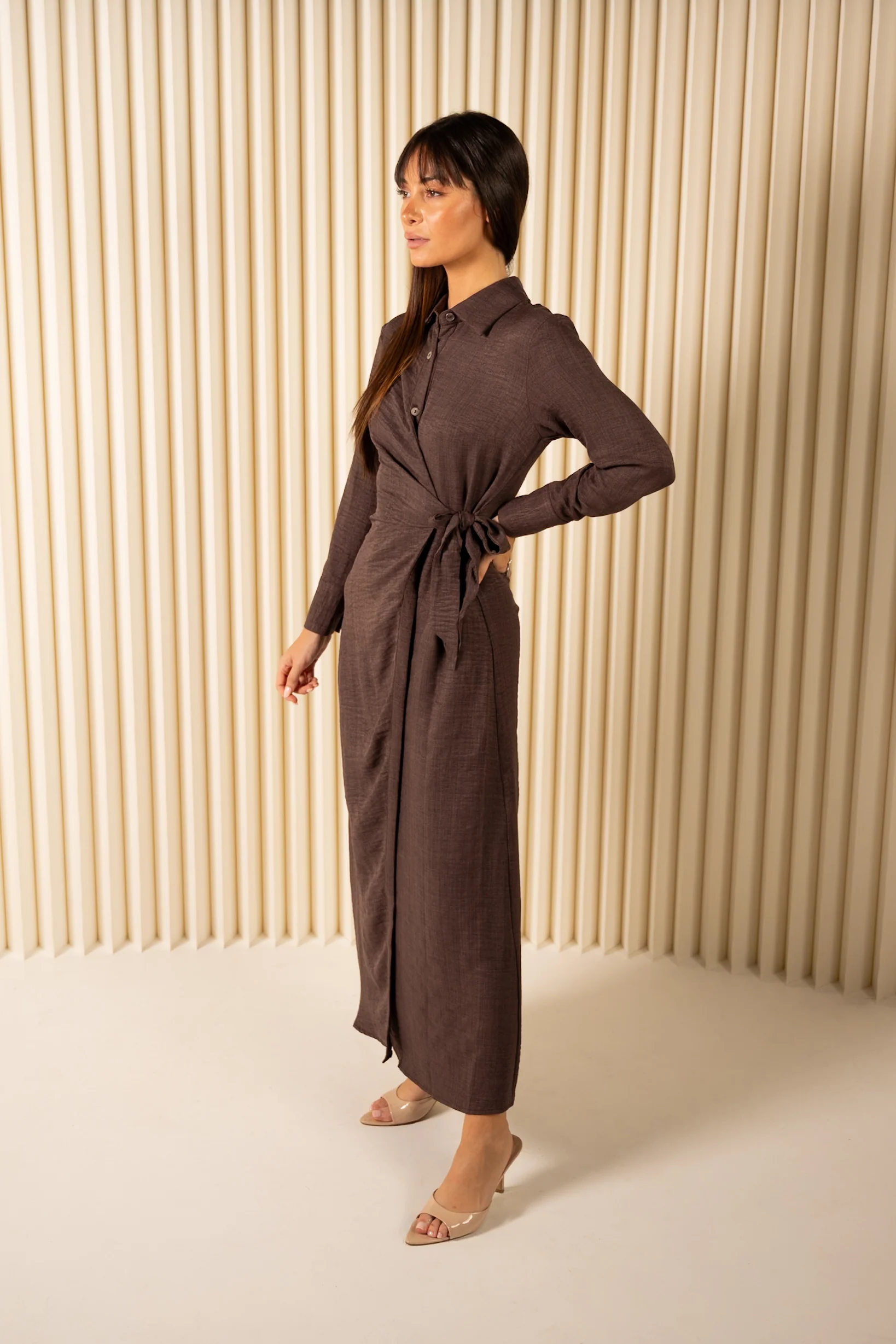 Denize Shirt Wrap Dress - Image 2
