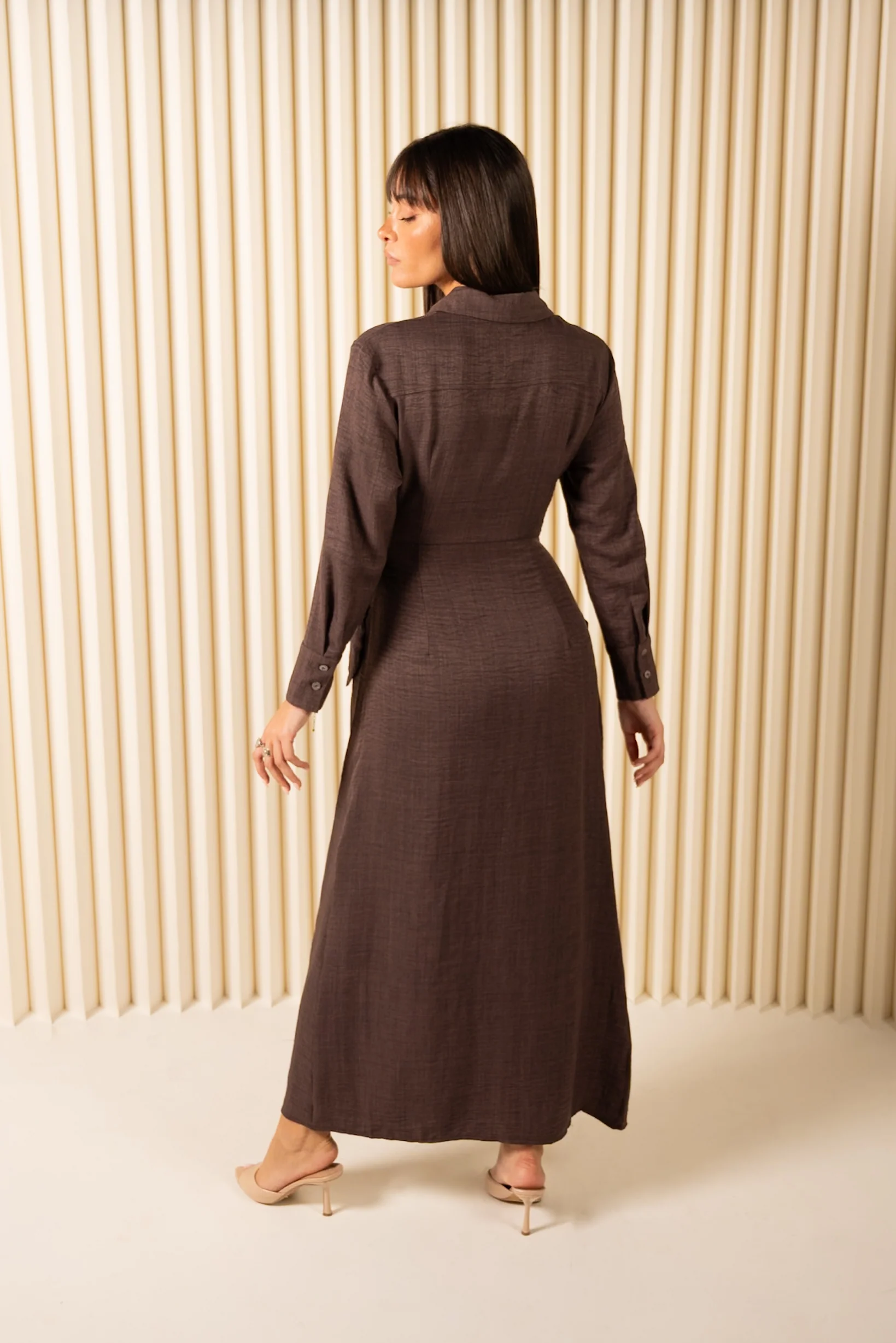 Denize Shirt Wrap Dress - Image 3
