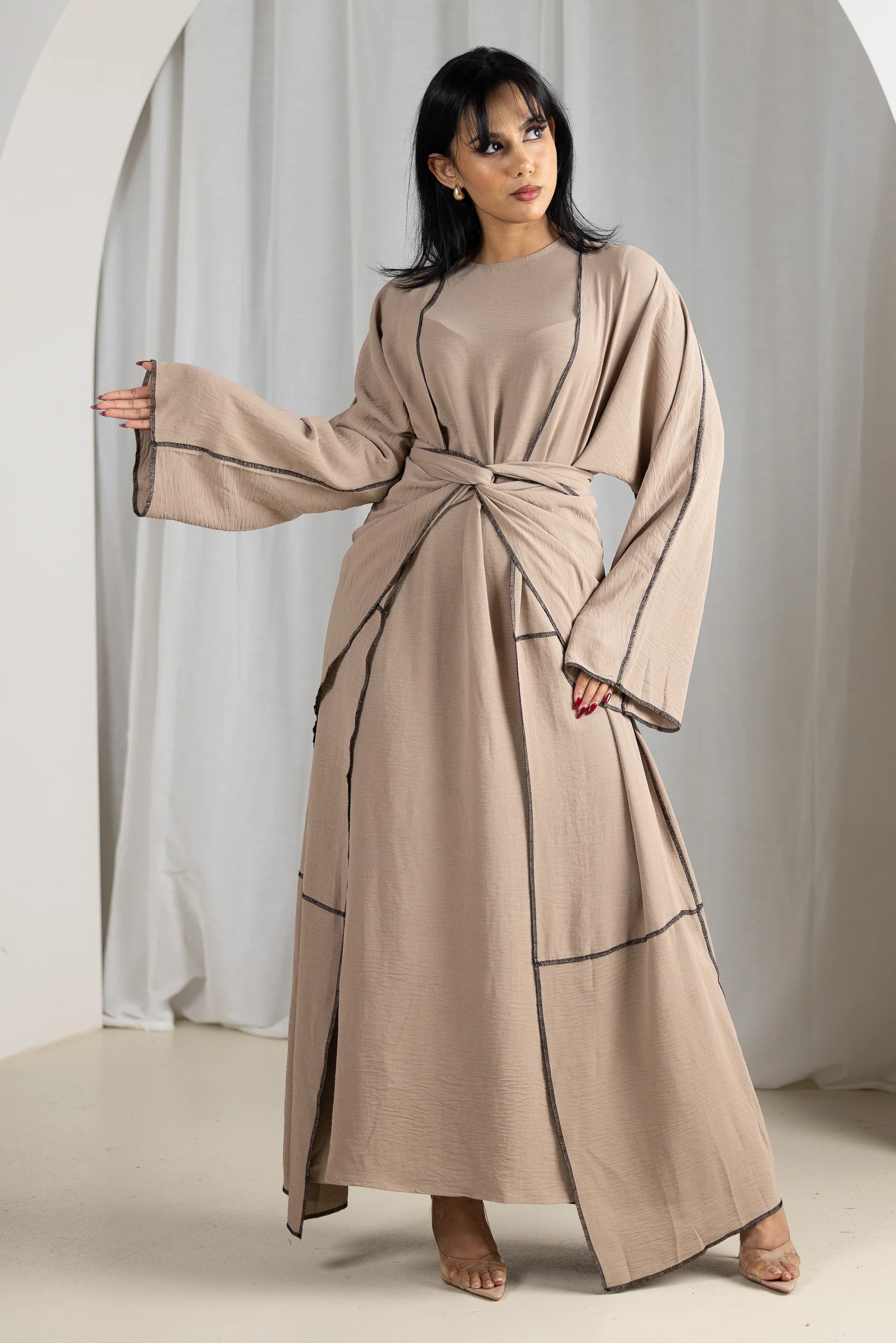 Dounya 3pc Abaya Set - Image 7