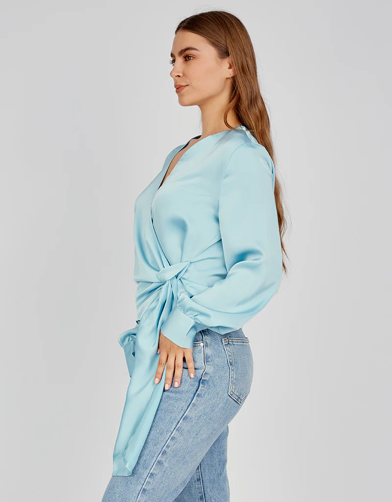 Drape Wrap Blouse - Image 10