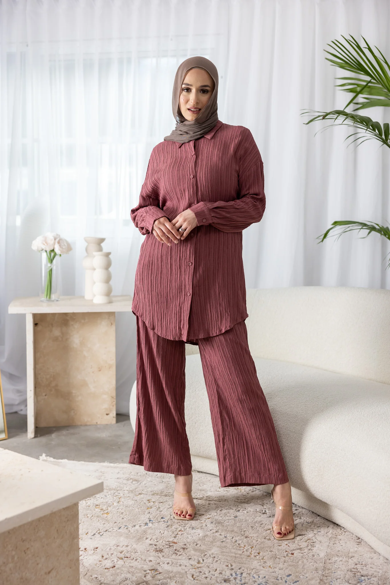 Dream Longline Textured Pants - Image 2