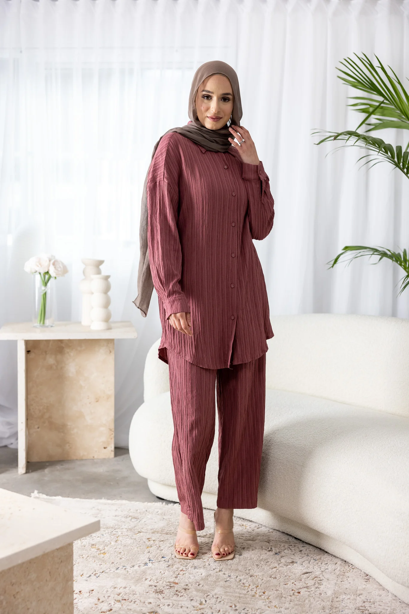 Dream Longline Textured Pants - Image 3