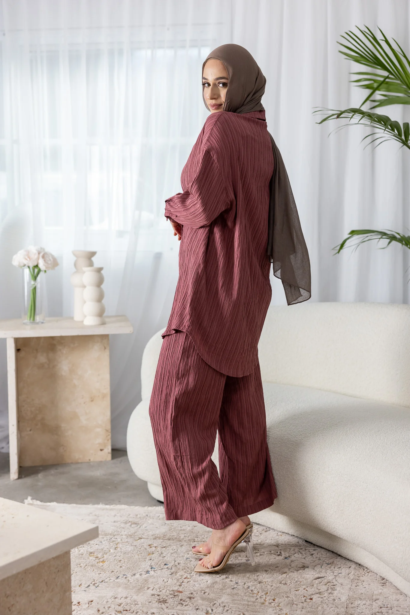 Dream Longline Textured Pants - Image 4