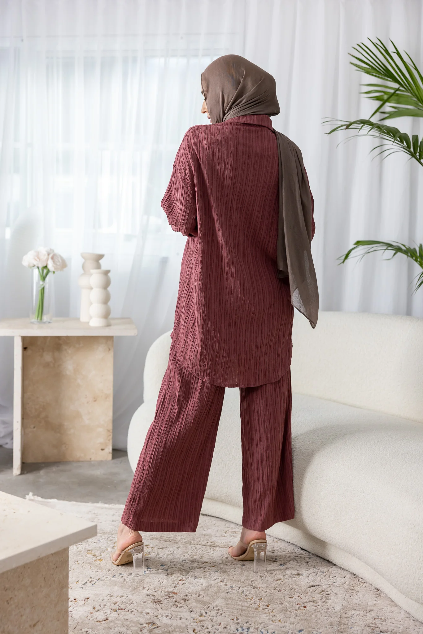 Dream Longline Textured Pants - Image 5