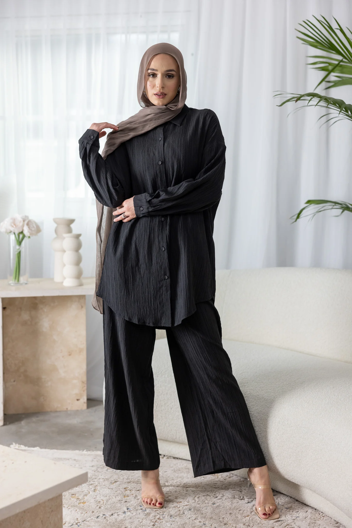 Dream Longline Textured Pants - Image 7