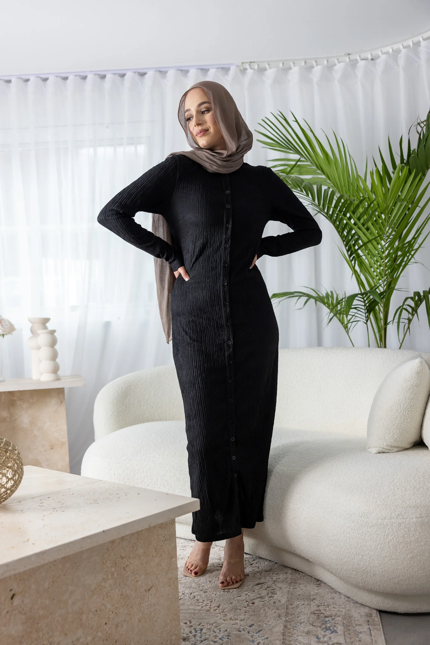 Dream Textured Shirt Dress - Image 4