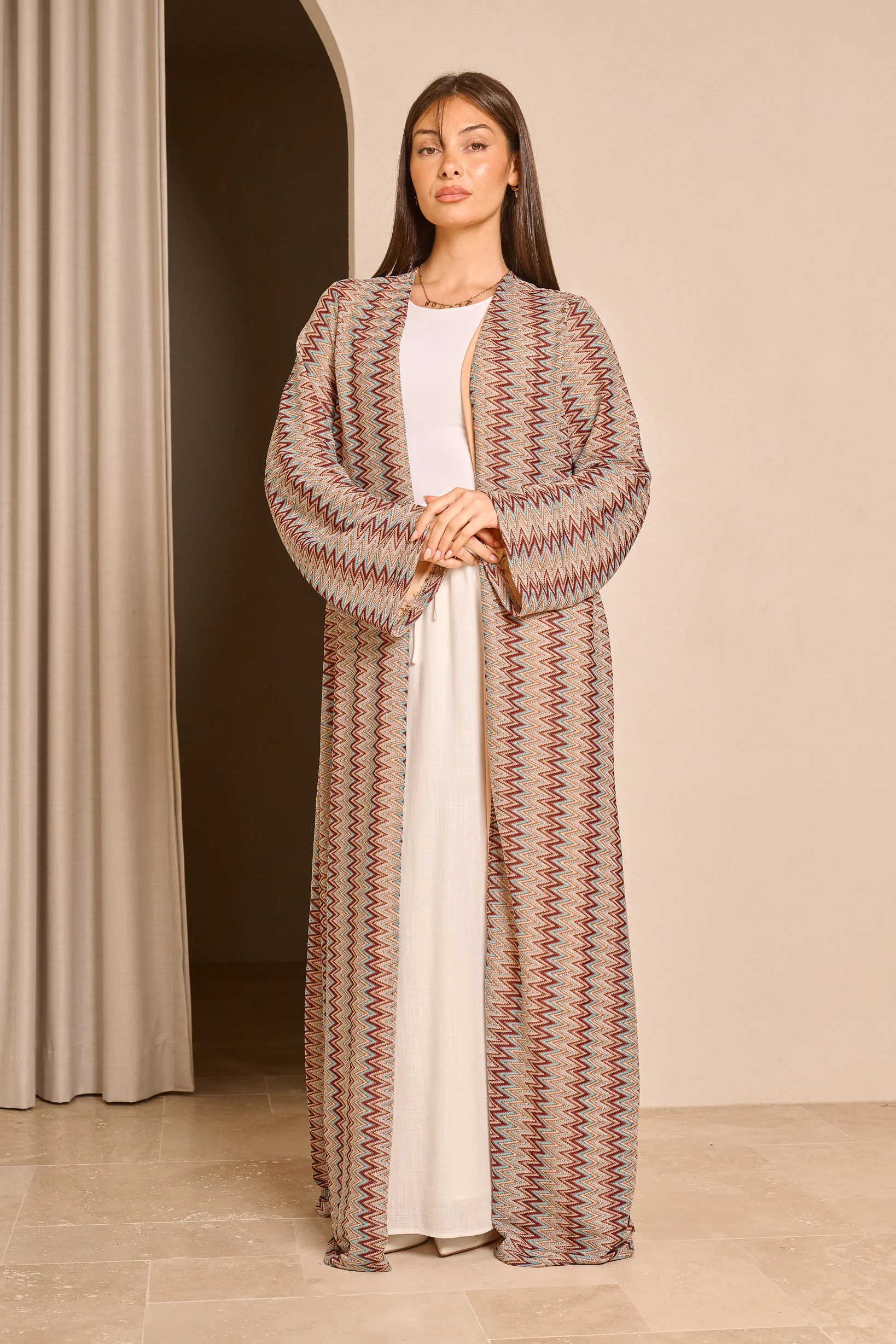 Èlan Chevron Muse Cardigan - Image 11