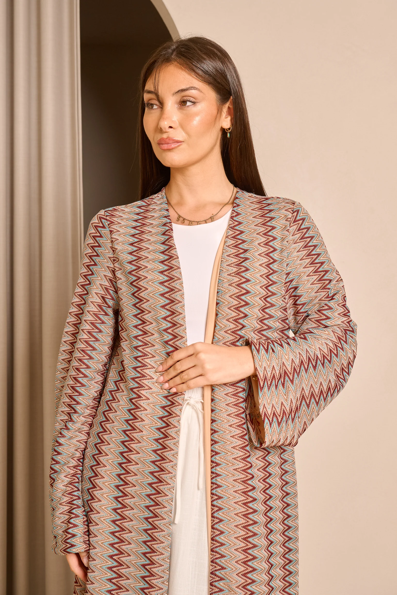 Èlan Chevron Muse Cardigan - Image 12
