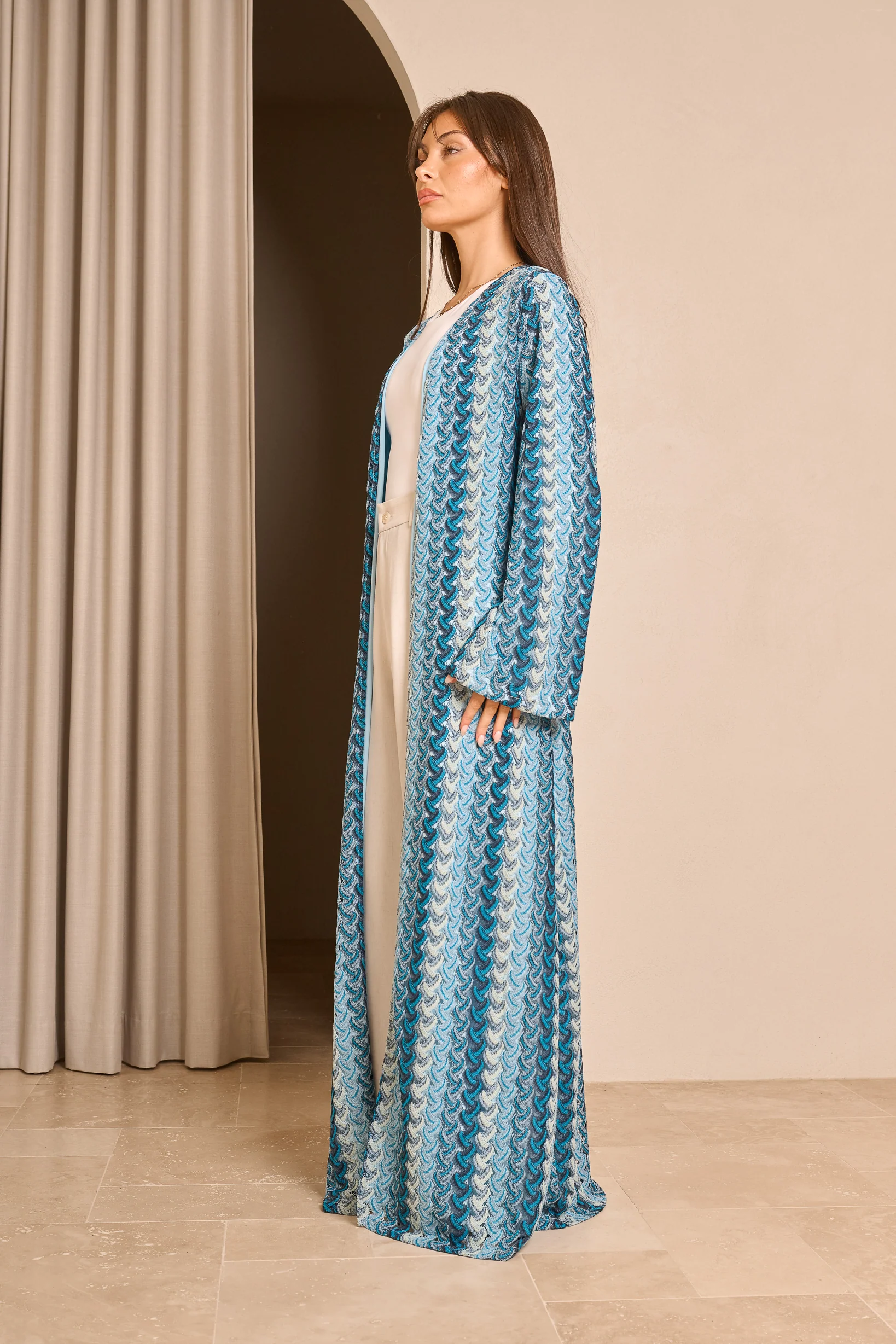 Èlan Chevron Muse Cardigan - Image 4