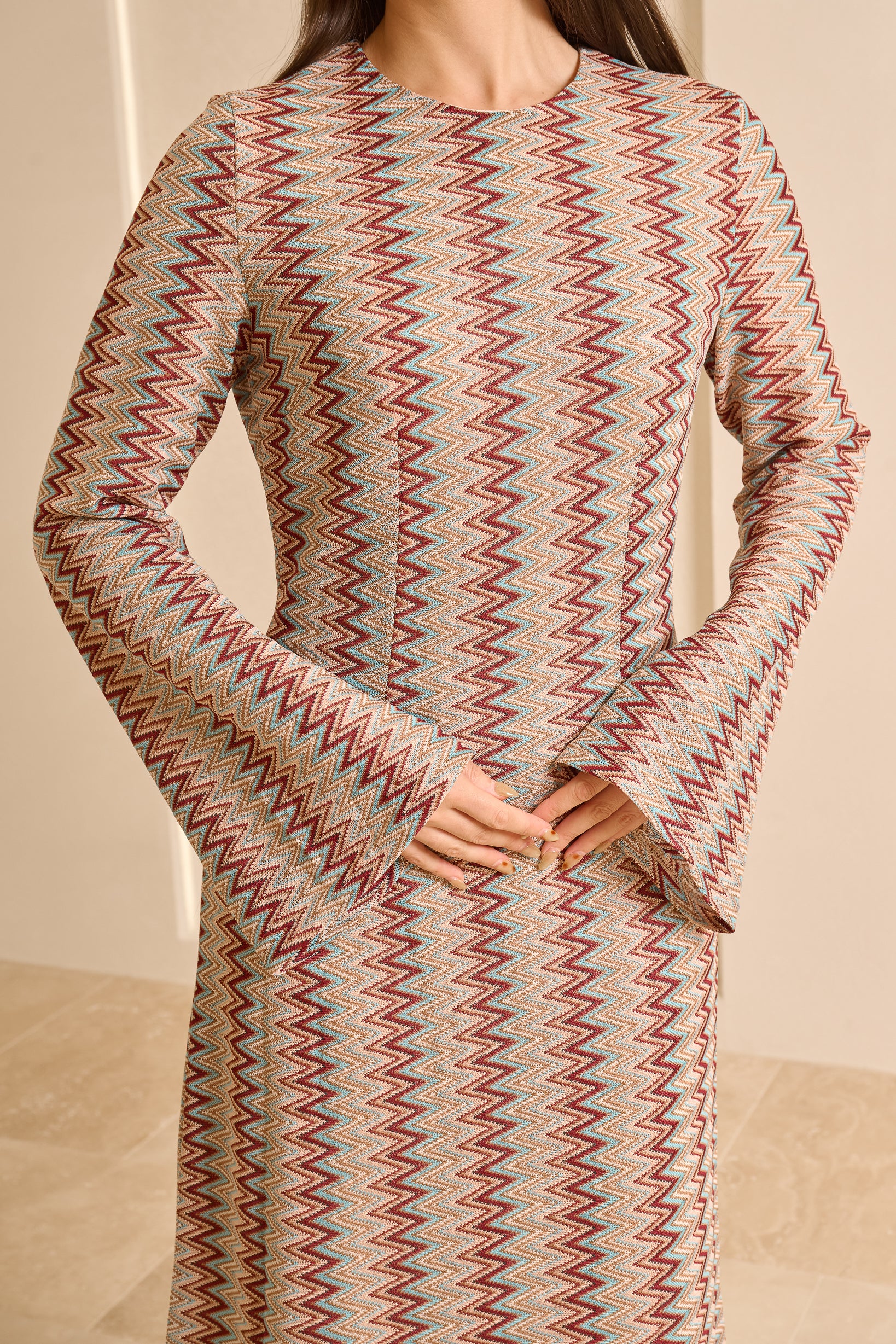 Èlan Chevron Muse Dress - Image 15