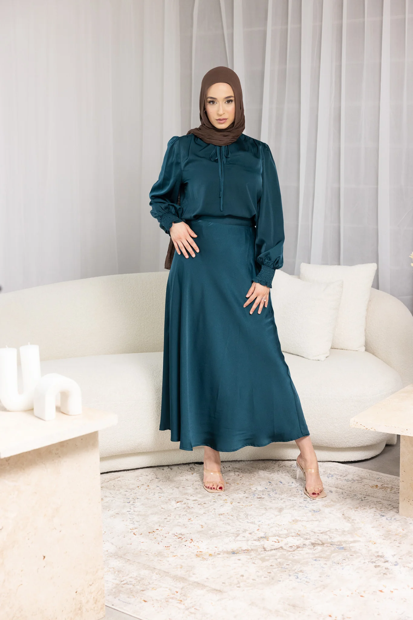 Ellarose Satin Blouse - Image 17