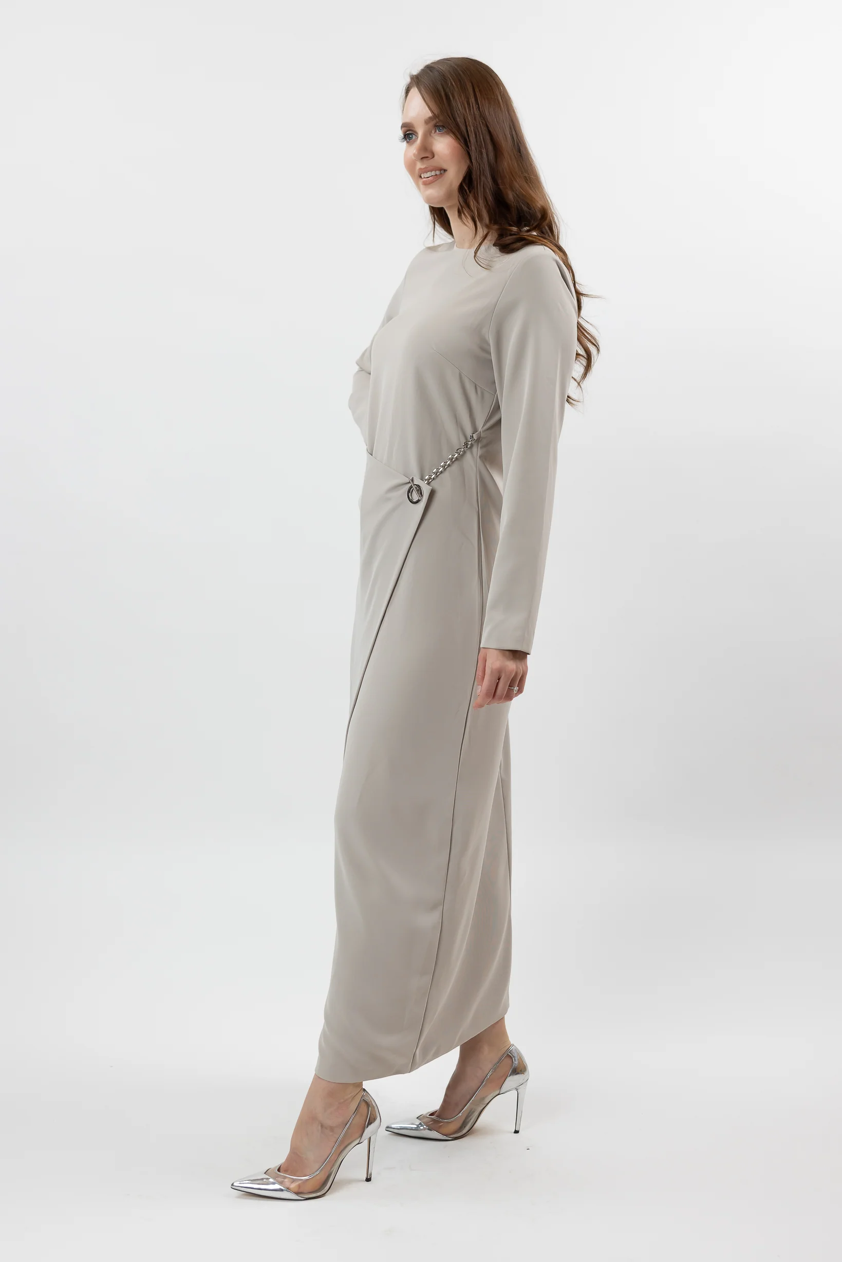 Elvira Chain Detailed Dress - Image 3