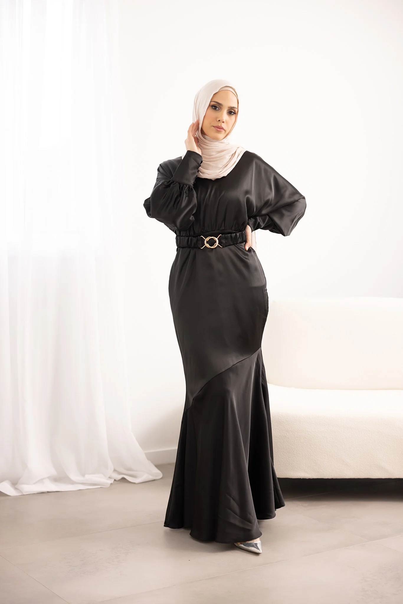 Emilijah Satin Dress - Image 10