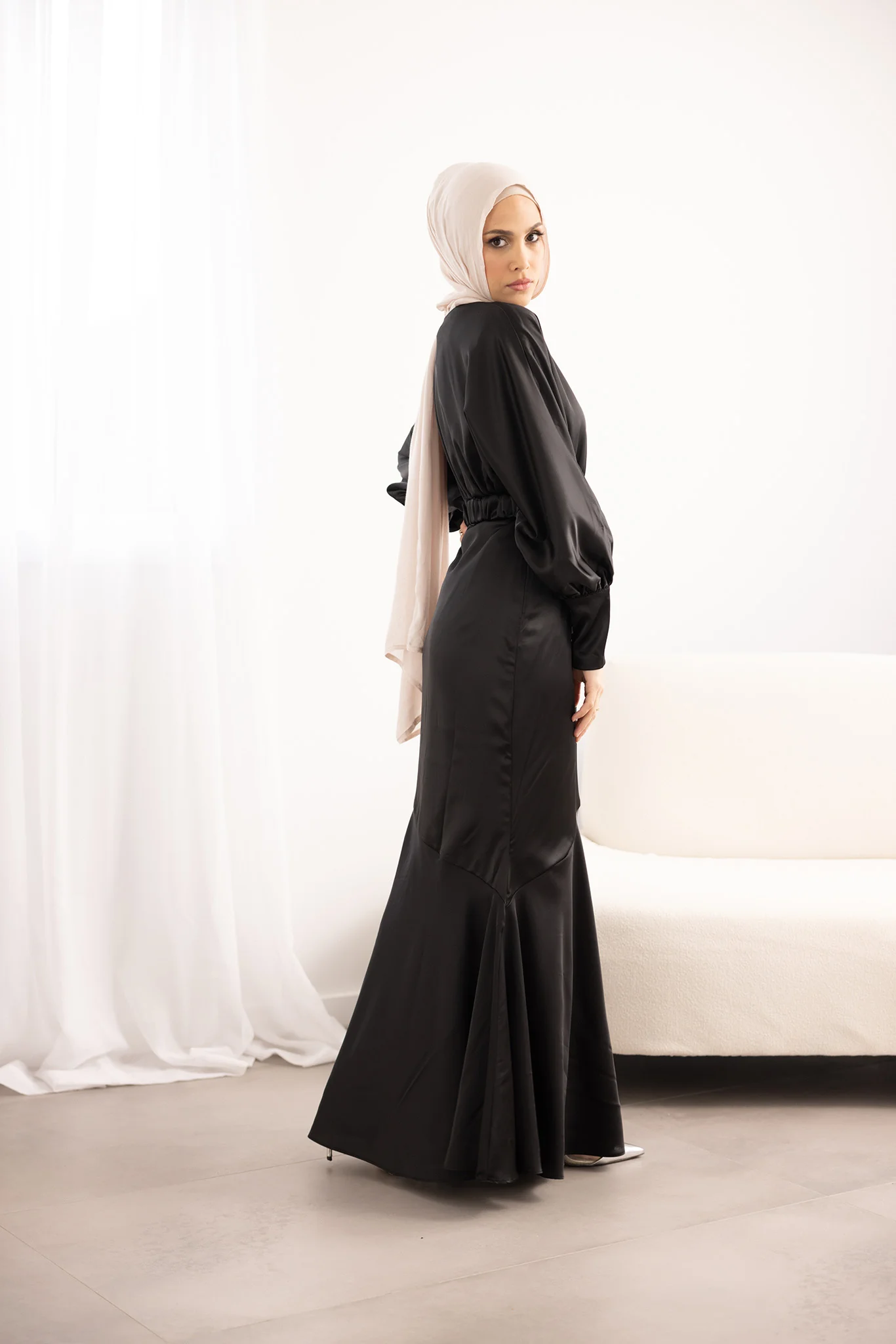 Emilijah Satin Dress - Image 14