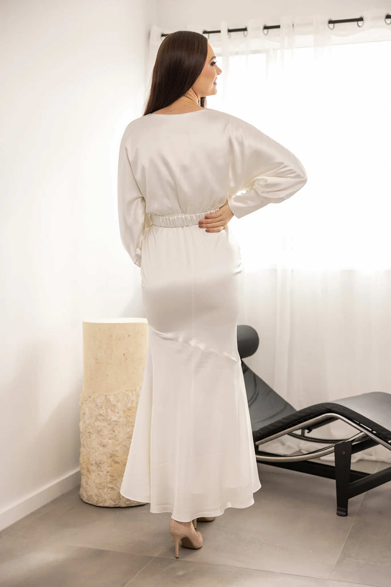Emilijah Satin Dress - Image 5