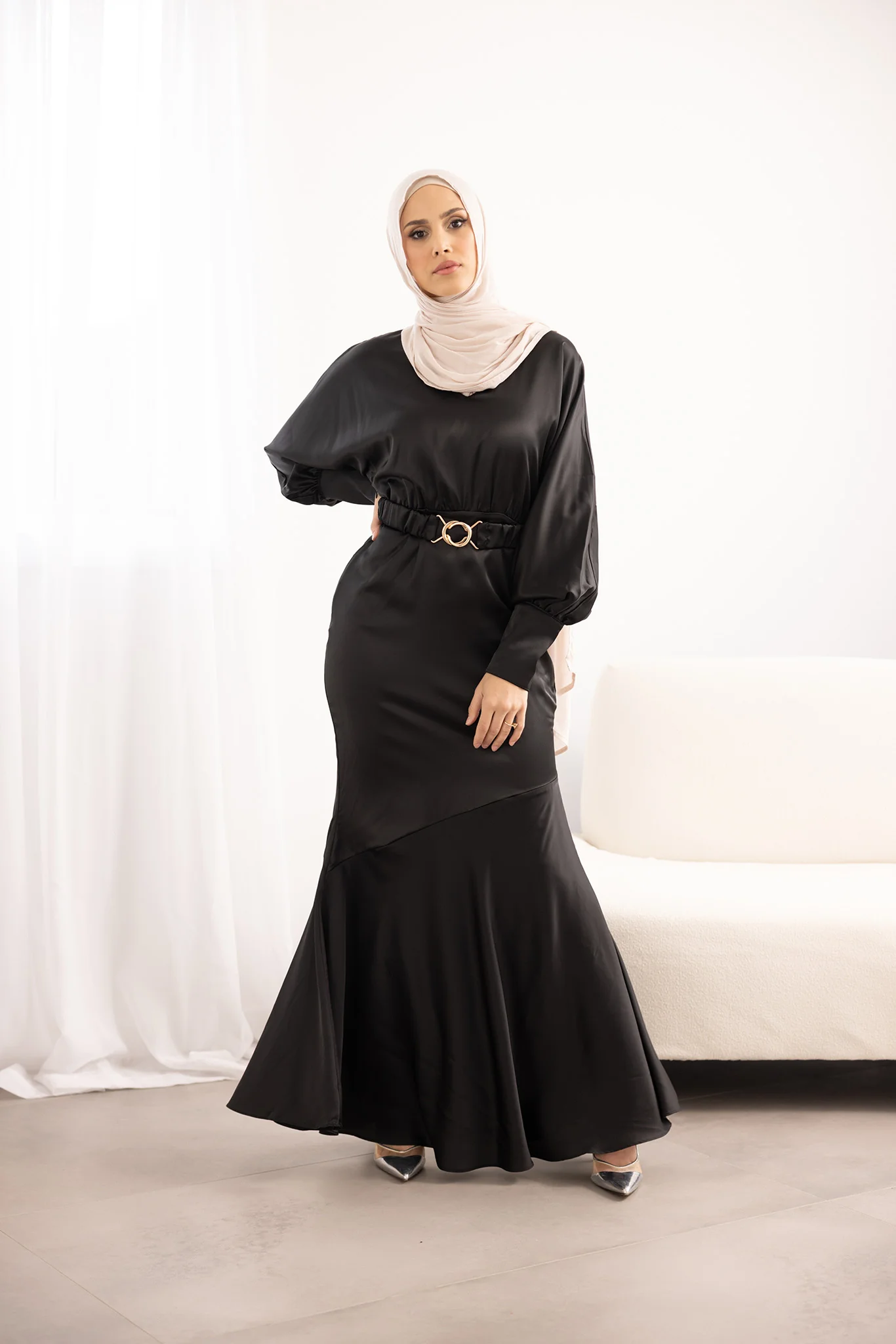 Emilijah Satin Dress - Image 9