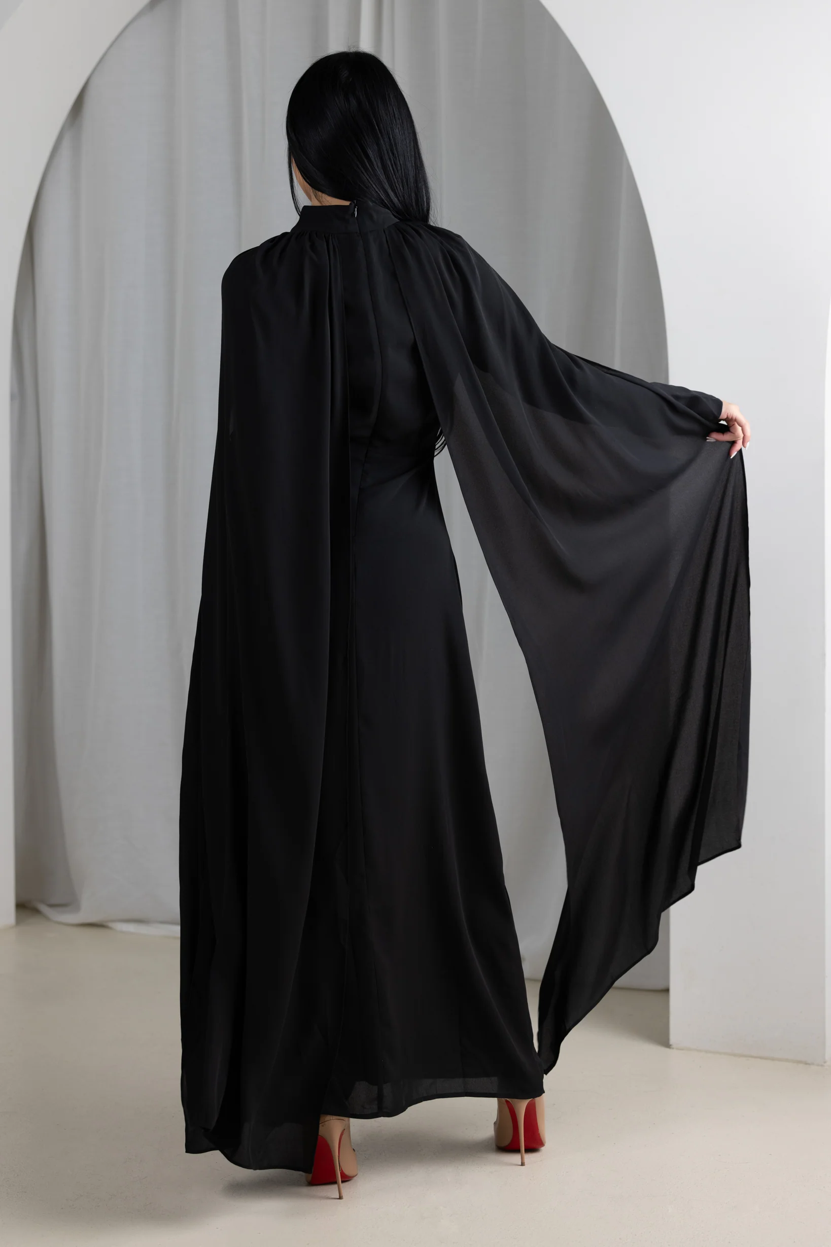 Eminent Cape Sleeve Dress - Image 10