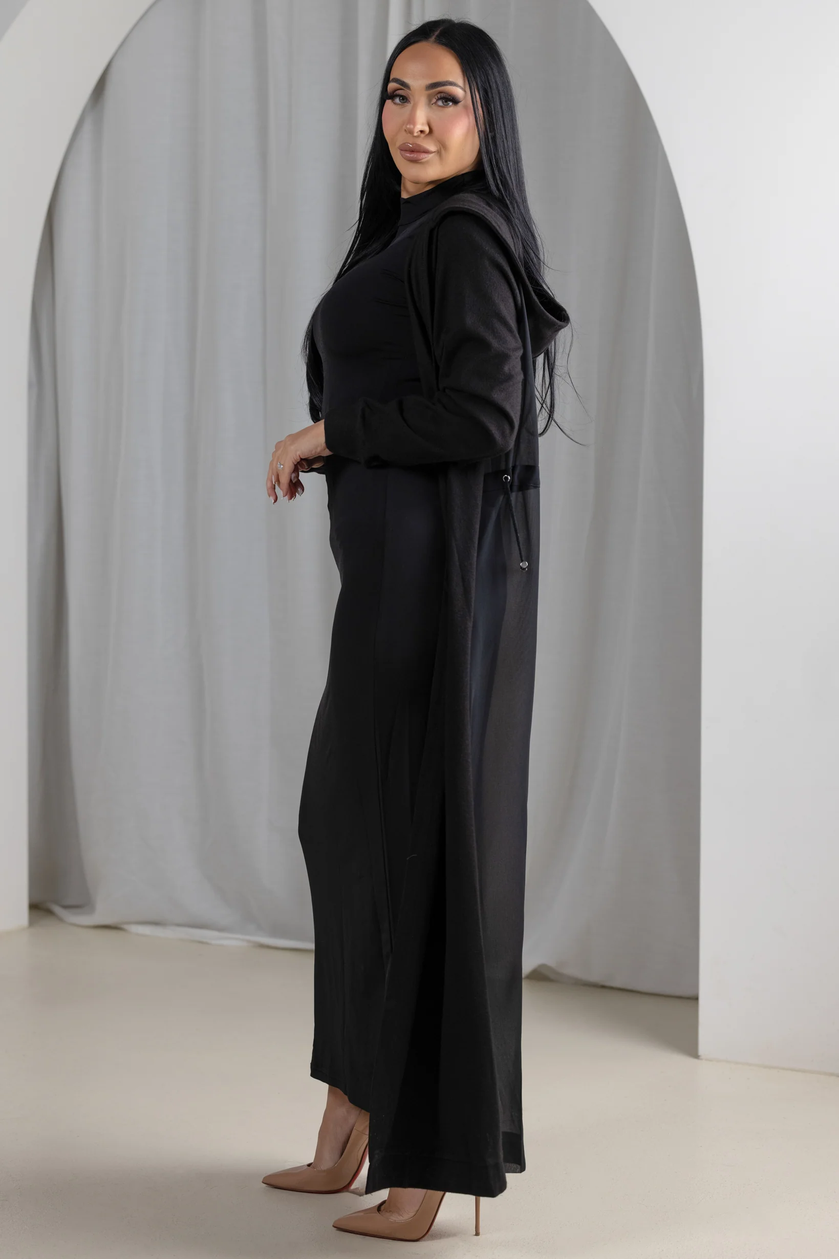 Eminent Chiffon Back Cardigan - Image 3