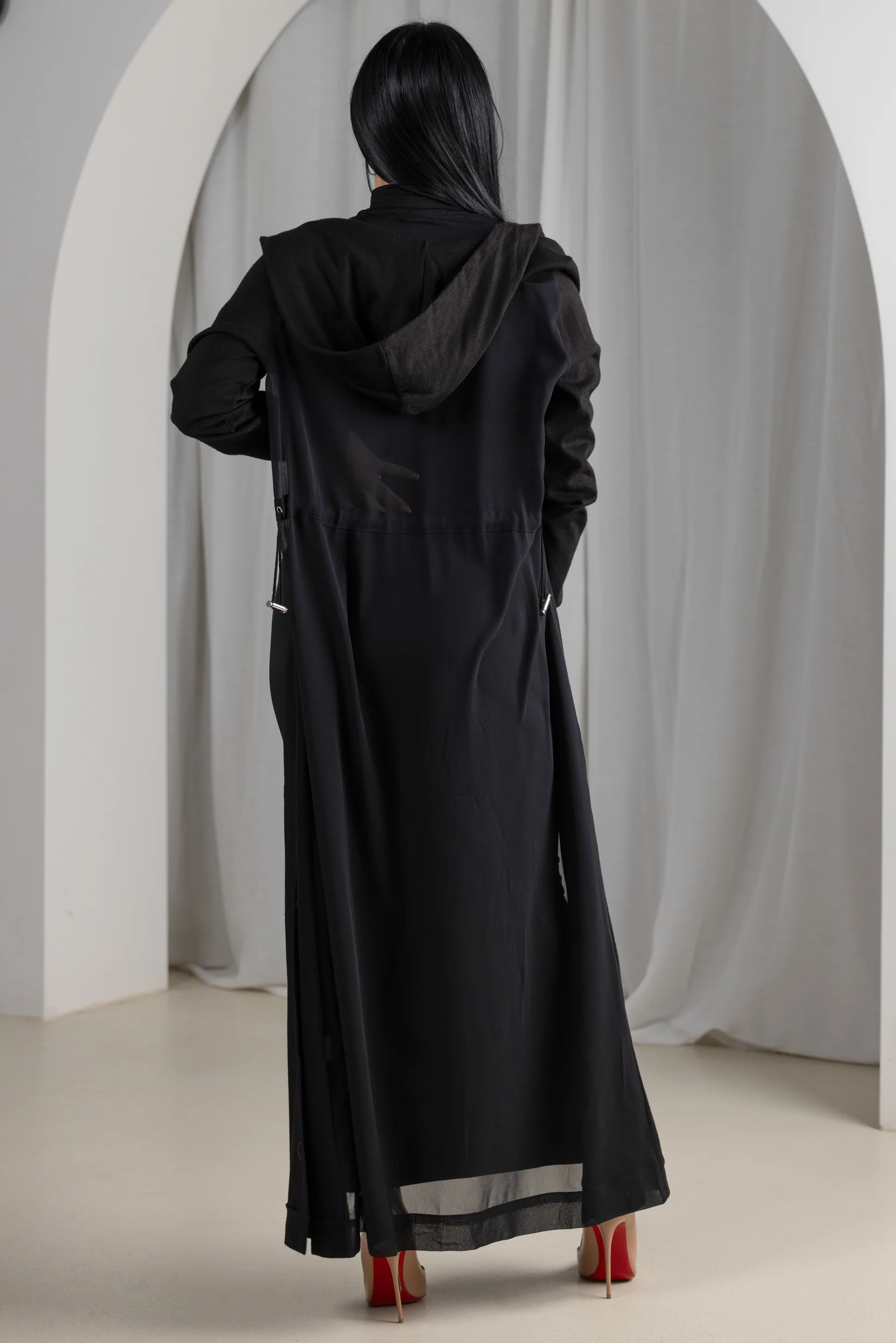 Eminent Chiffon Back Cardigan - Image 4