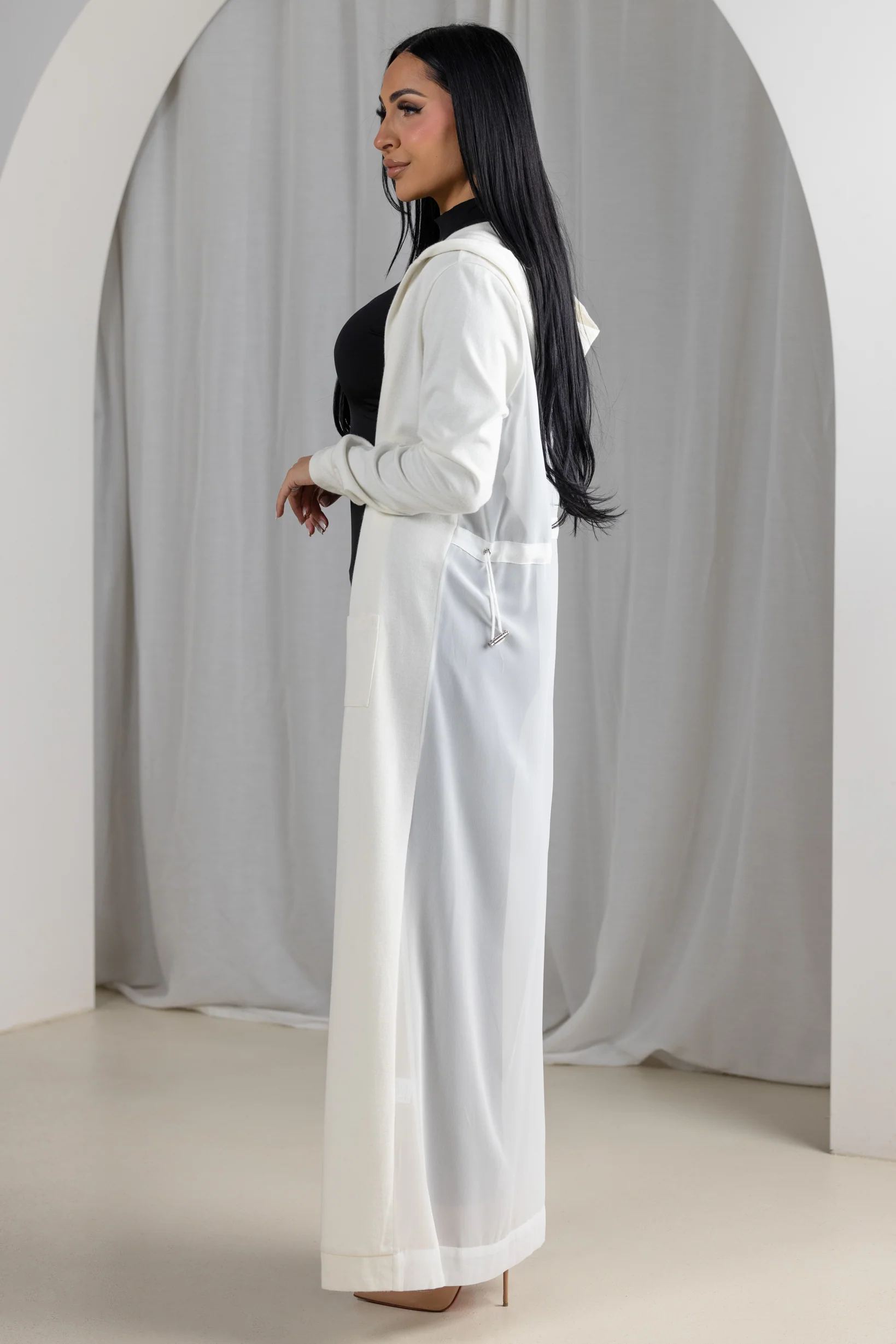 Eminent Chiffon Back Cardigan - Image 7