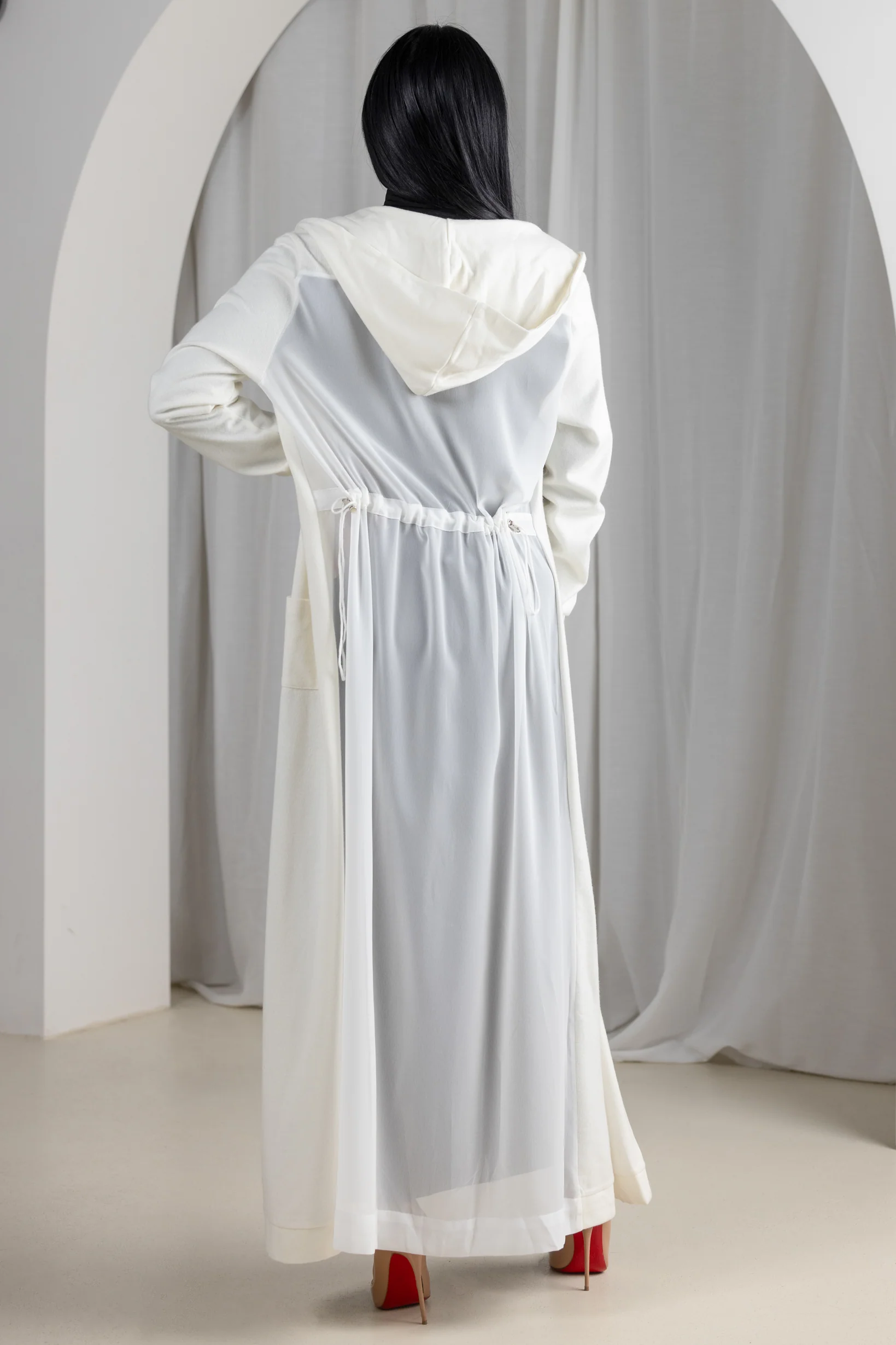 Eminent Chiffon Back Cardigan - Image 8