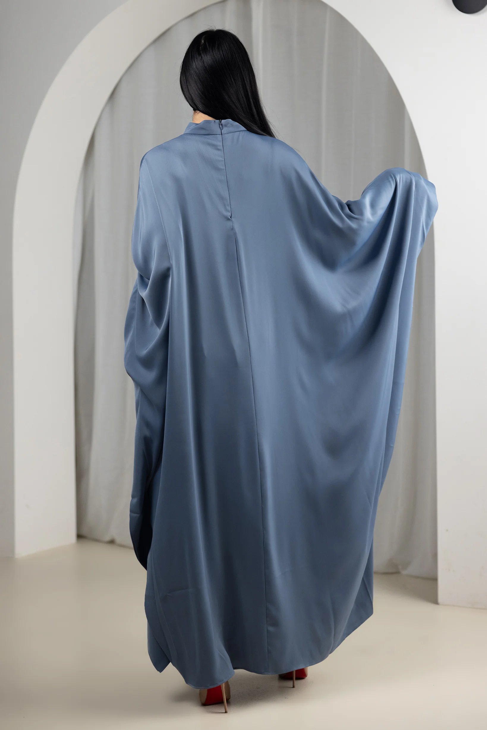 Eminent Satin Tie Back Kaftan - Image 10