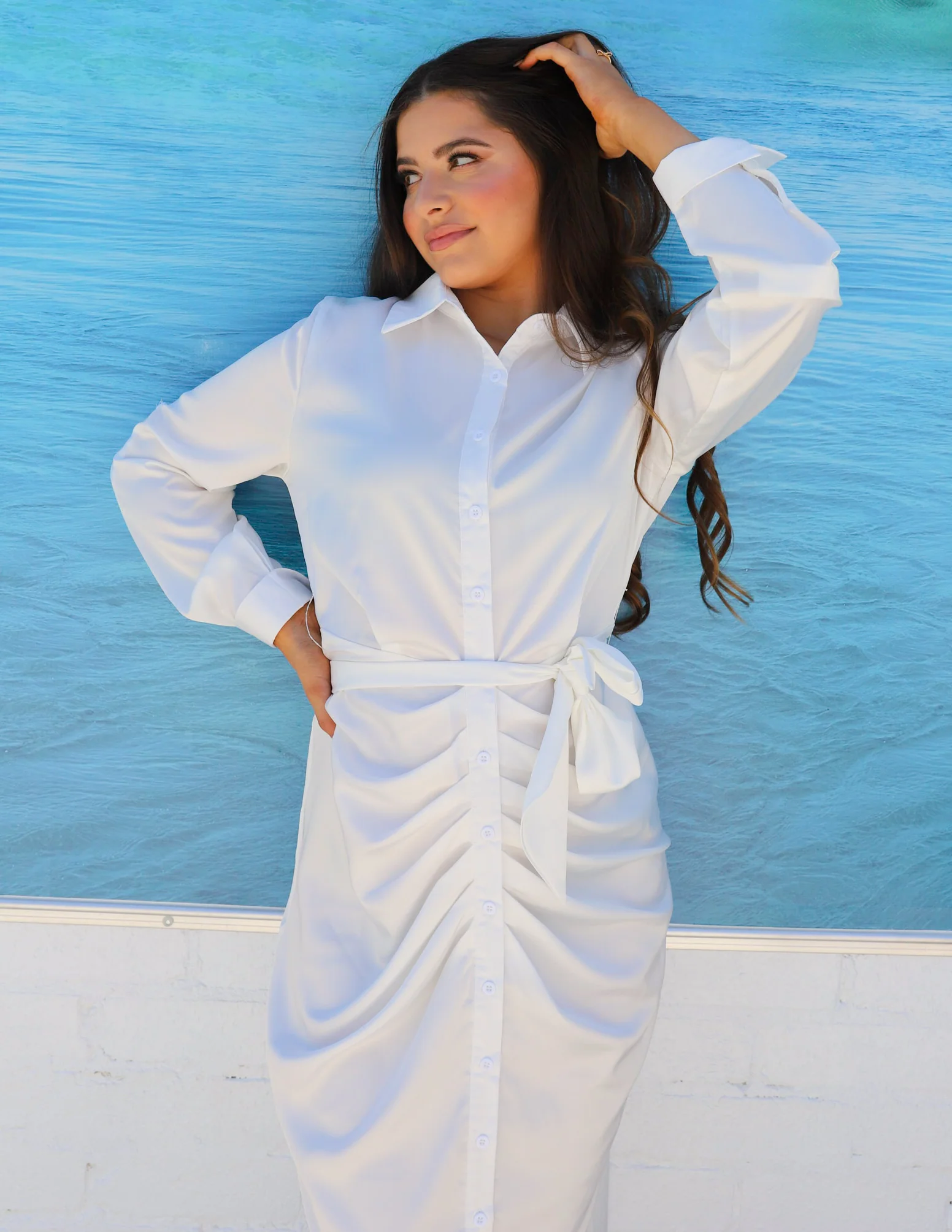 Escape Bella Ruched Maxi Dress - Image 26