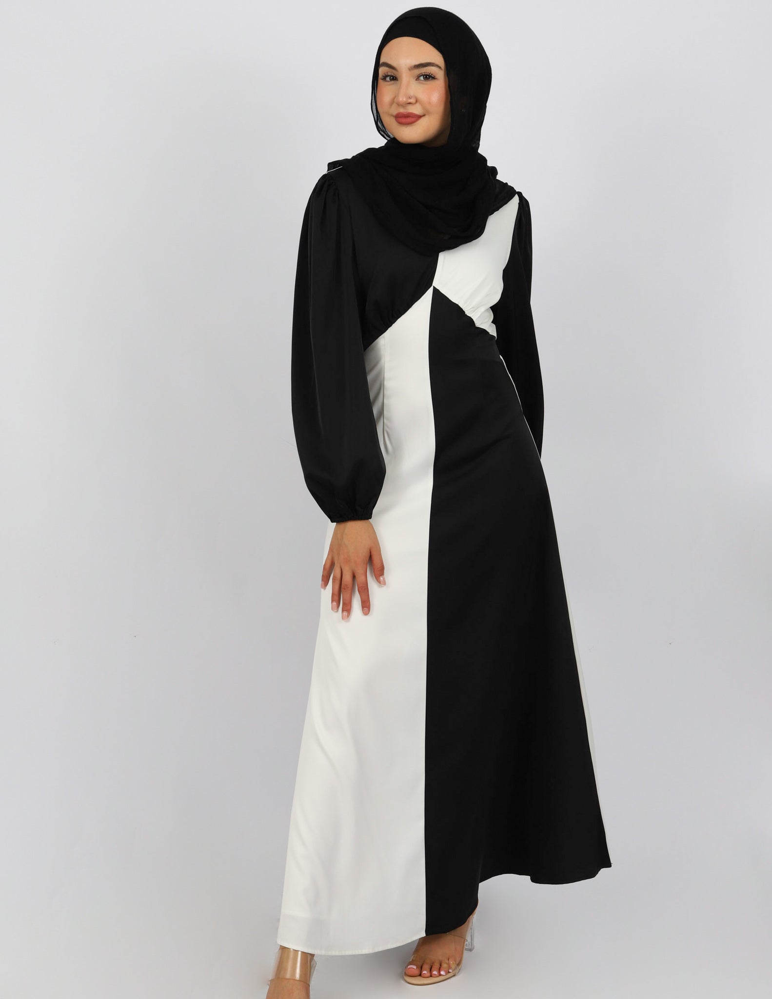 Escape Colour Block Maxi Dress - Image 5