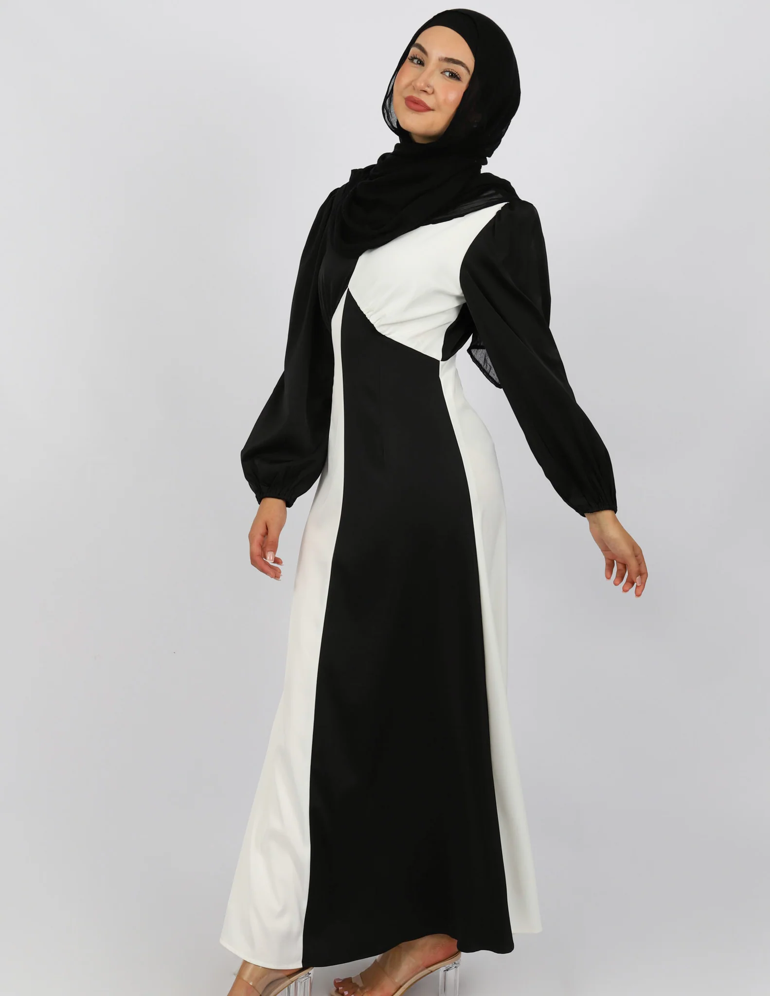 Escape Colour Block Maxi Dress - Image 8