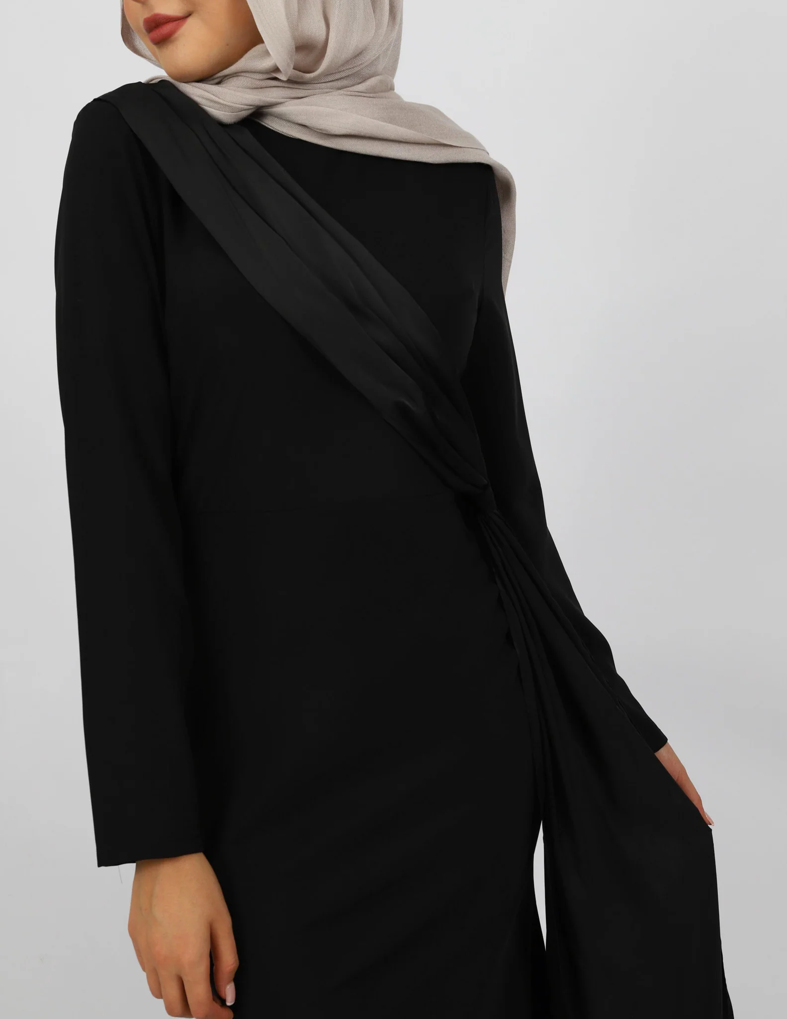 Escape Kalina Satin Drape Dress - Image 10