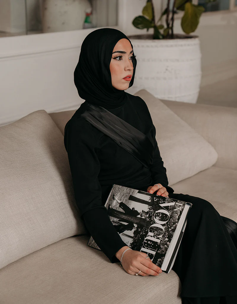 Escape Kalina Satin Drape Dress - Image 9